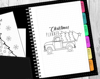 Christmas Planner Printable, undated, multiple printable sizes, instant download