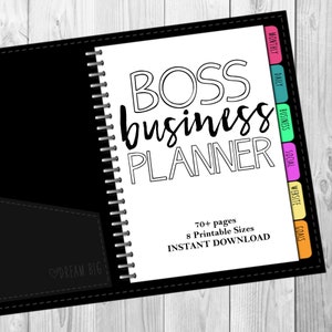 COMPLETE "Boss Biz" Printable Business Planner