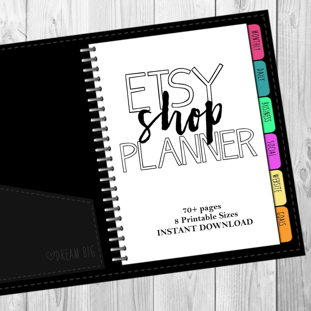 COMPLETE Etsy Shop Printable Planner - Etsy