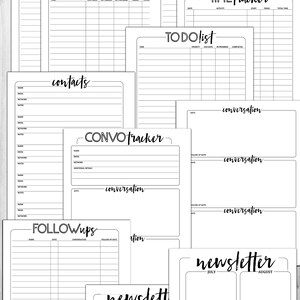COMPLETE "Boss Biz" Printable Business Planner image 9