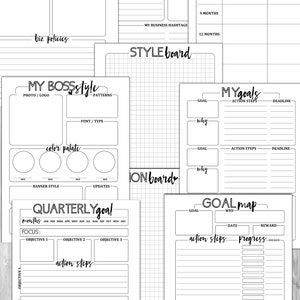 COMPLETE "Boss Biz" Printable Business Planner image 5