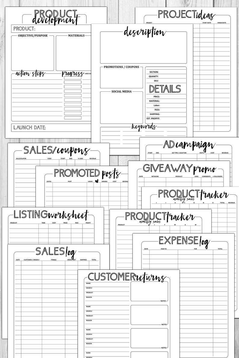 COMPLETE "Boss Biz" Printable Business Planner image 8