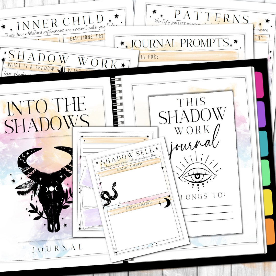 Shadow Work Journal | Mystic Smoke Printable | Mental Health Planner ...