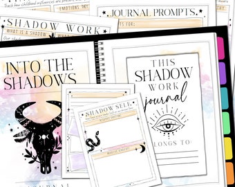 Shadow Work Journal | Mystic Smoke Printable | Mental Health Planner | Journaling Prompts | Personal Development | Trauma Healing Workbook