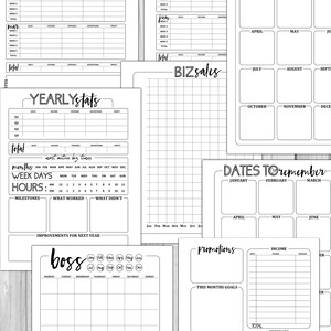 COMPLETE "Boss Biz" Printable Business Planner image 6