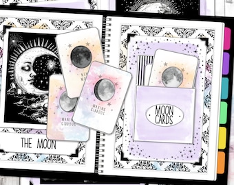 Simple Moon Journal | Moon Phase Altar Cards | Manifesting With The Moon | Printable Moon Journal | Planner Inserts | Moon Magic PDF