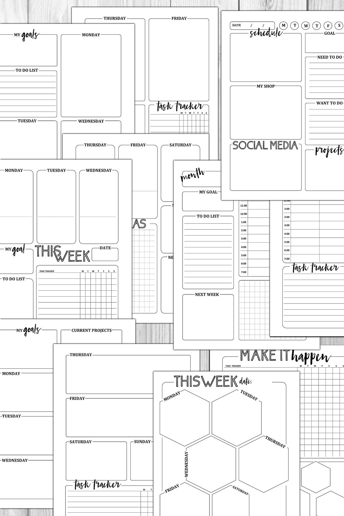 COMPLETE Etsy Shop Printable Planner Etsy