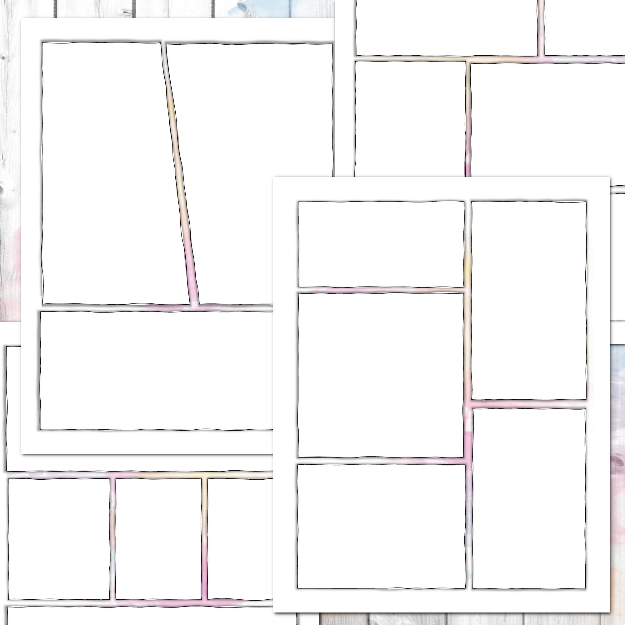 Comic Book Printable Template | Manga Panels | Notes | Drawing ...
