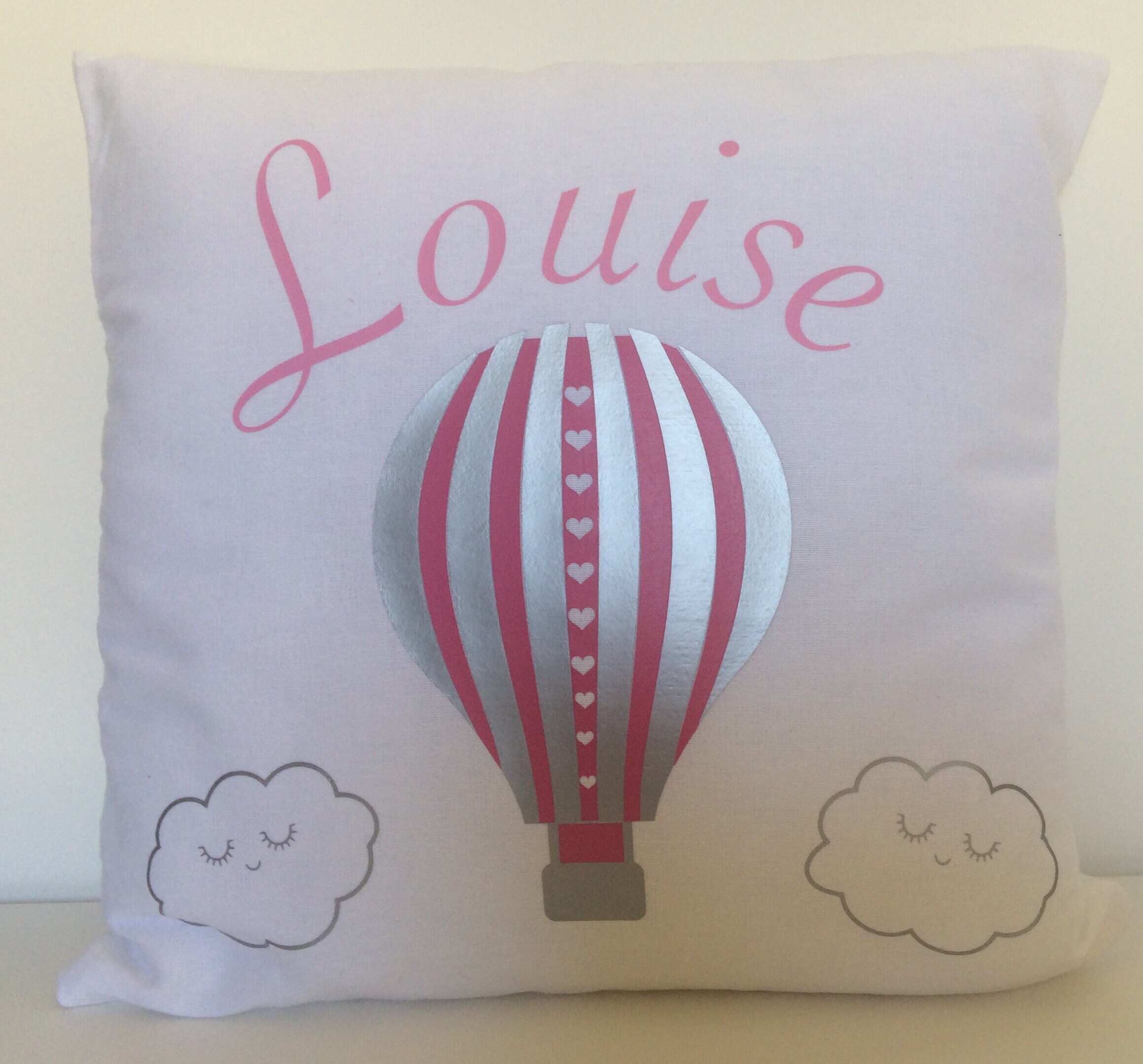 Coussin Montgolfière Bébé Fille