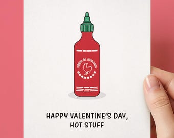 Happy Valentine's Hot Stuff Valentine's Day Card