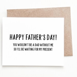 Carte de fête des pères amusante pour papa, cadeau pour papa