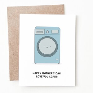 Carte drôle de fête des mères, carte de blanchisserie pour maman