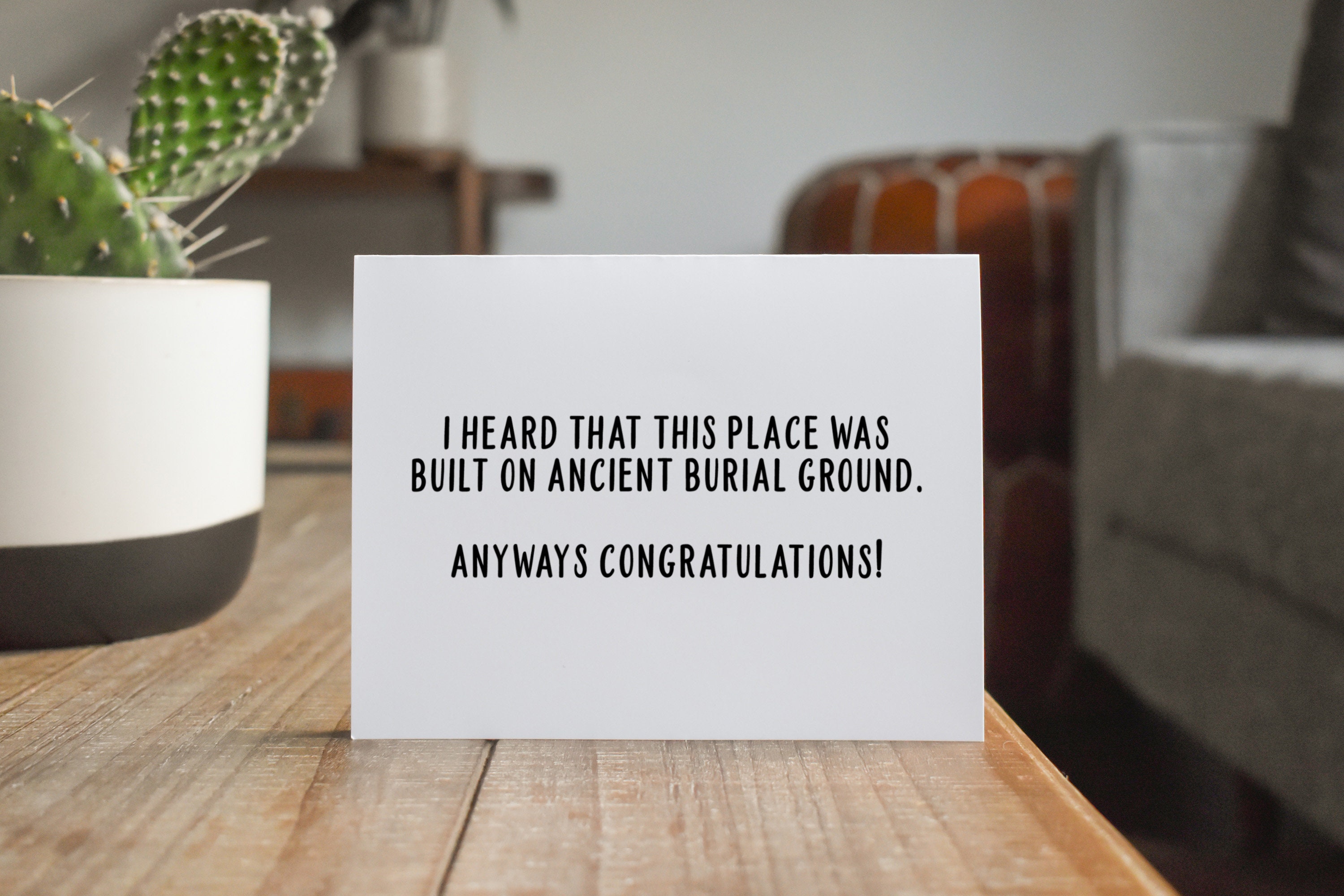 Funny Housewarming Card New Home Housewarming Gift Etsy