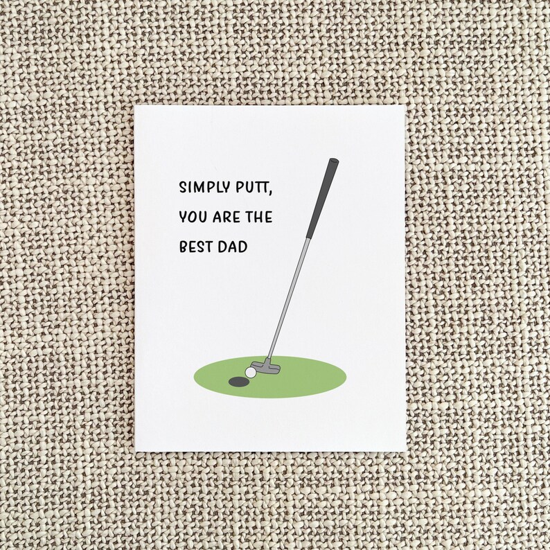 Simply Putt Golfing Father's Day Card image 4