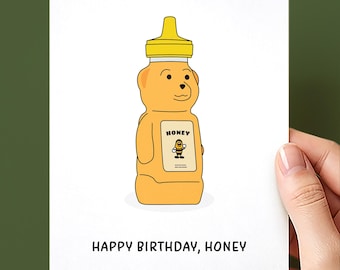 Sweet and Simple Honey Birthday Card