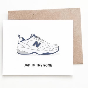 Carte de fête des pères amusante pour papa, cadeau de chaussures de vieil homme pour papa