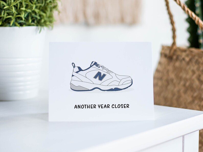 Funny Old Man Shoes Birthday Card Birthday Gift For Dad Or Etsy India