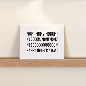 Funny Mothers Day Card, Where's Mom Card for Mom image 2