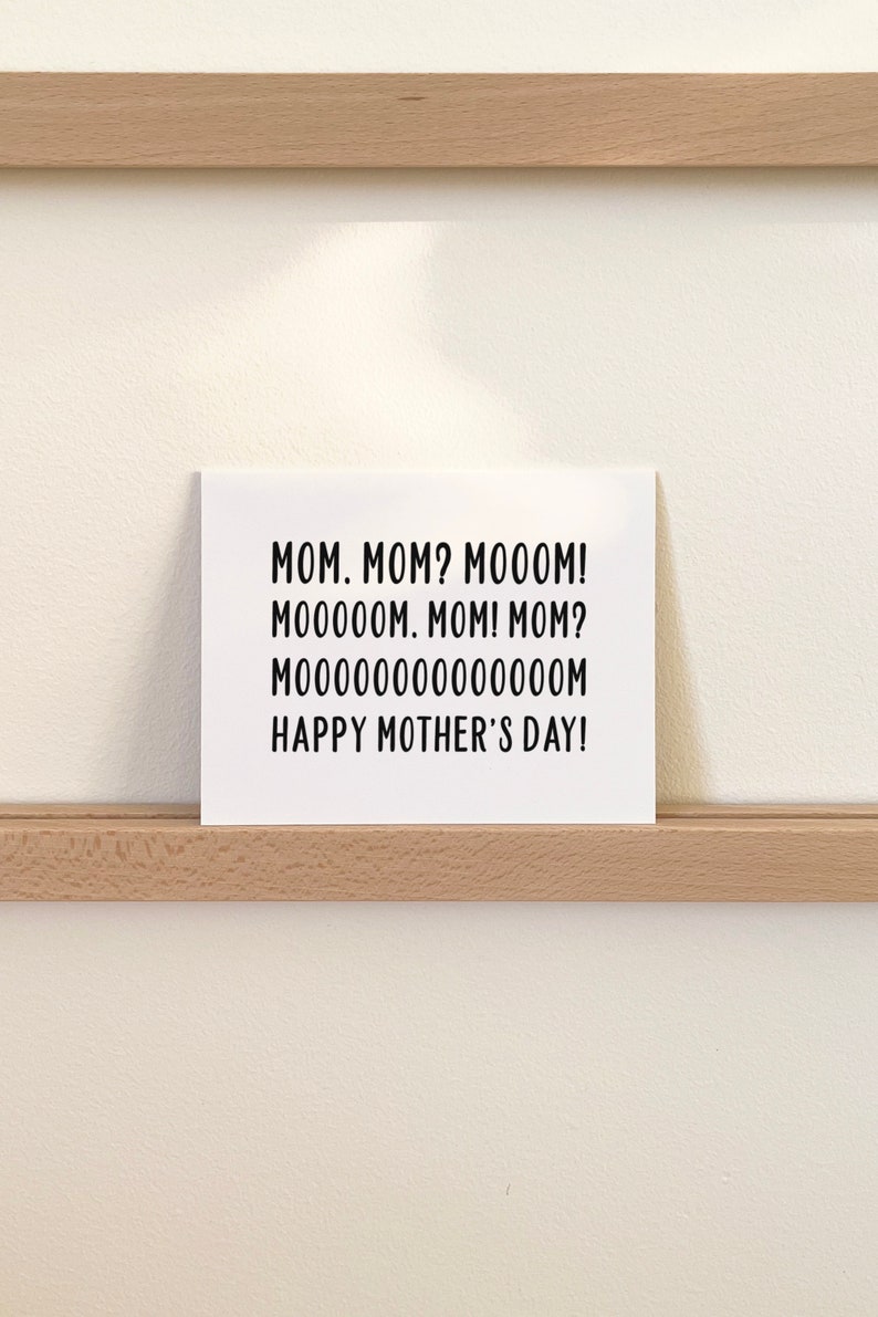 Funny Mothers Day Card, Where's Mom Card for Mom image 2