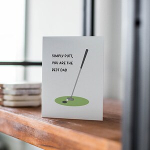 Simply Putt Golfing Father's Day Card image 6