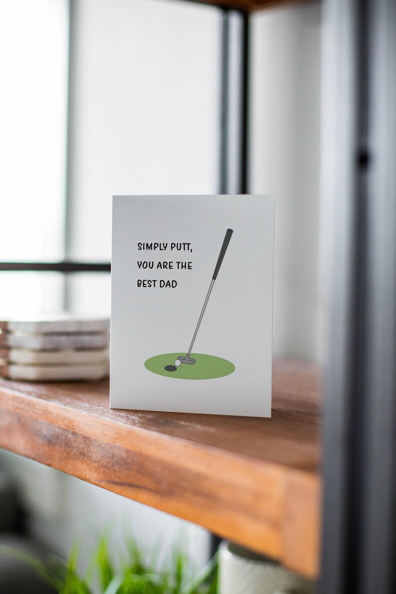 Simply Putt Golfing Father's Day Card image 6