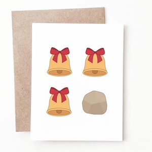 Carte de Noël rock drôle Jingle Bell, cadeau chanson de Noël pour lui ou elle