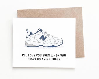 I'll Love You in Dad Shoes Love and Anniversary Card