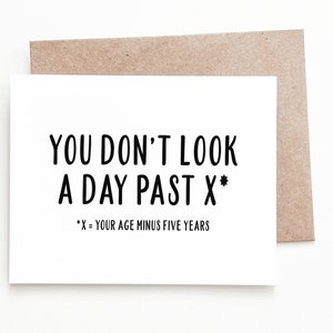 Carte d'anniversaire amusante, cadeau d'anniversaire pour lui ou elle