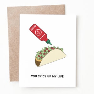 Carte d'anniversaire amusante pour amateur de tacos et de sauce piquante, cadeau d'anniversaire