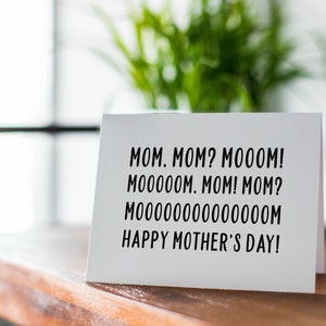 Funny Mothers Day Card, Where's Mom Card for Mom image 5