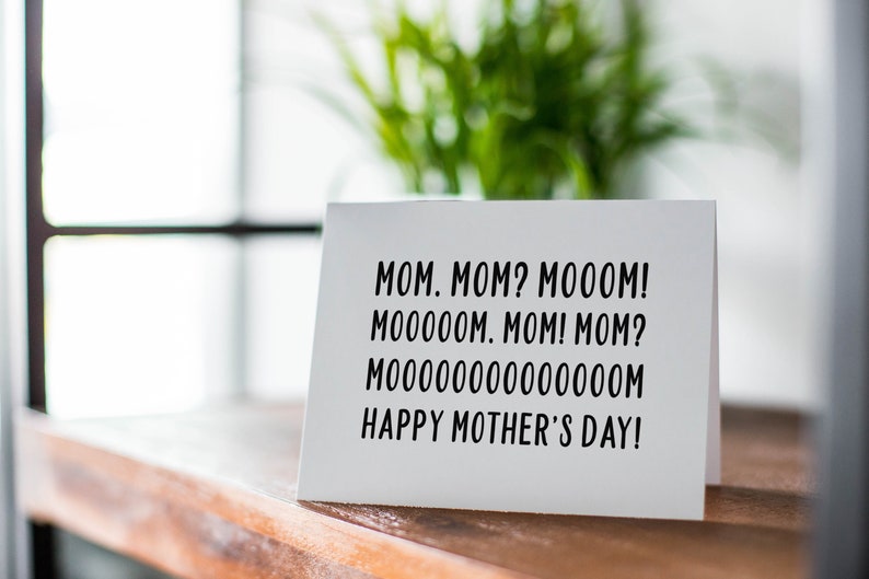 Funny Mothers Day Card, Where's Mom Card for Mom image 5