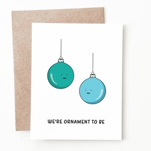 Carte de Noël drôle d'ornement, cadeau de Noël de vacances pour lui ou elle