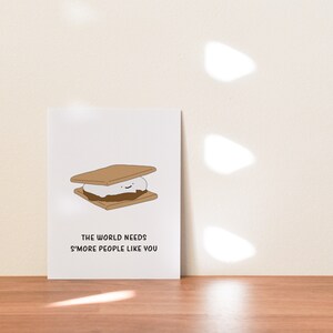 Funny Smores Thank You Card, Thank You Gift for Him or Her image 5