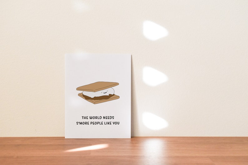 Funny Smores Thank You Card, Thank You Gift for Him or Her image 5