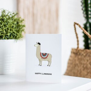 Funny Hanukkah Card, Llama Hanukkah Gift Card image 5