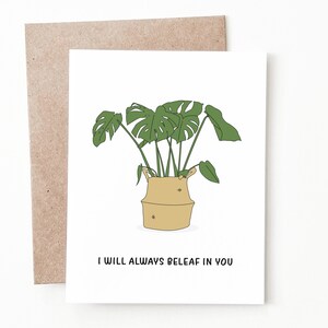 Carte plante amusante, cadeau plante amusante pour elle ou lui
