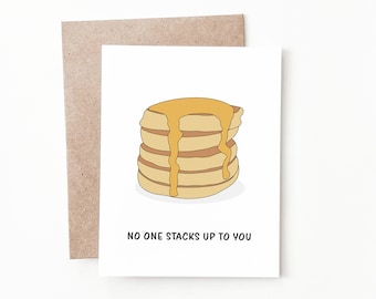 Funny Mothers Day Card, Pancake Card for Mom