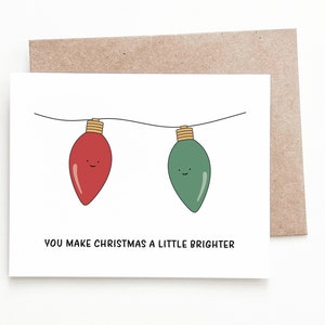 Funny Christmas Card, Christmas Lights Gift for Him or Her