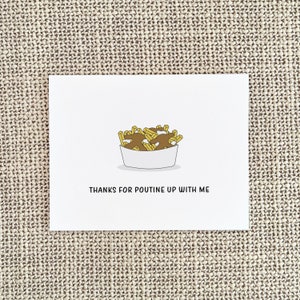 Funny Poutine Anniversary Card, Fries and Gravy Anniversary Gift image 4