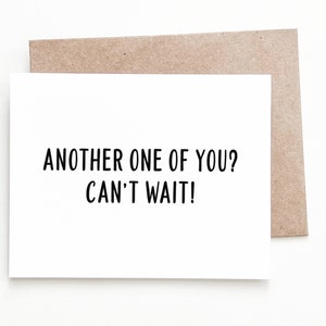 Funny Baby Shower Card, Congratulations New Baby Shower Gift