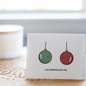 Funny Christmas Card, Christmas Ornament Pun Holiday Card image 3