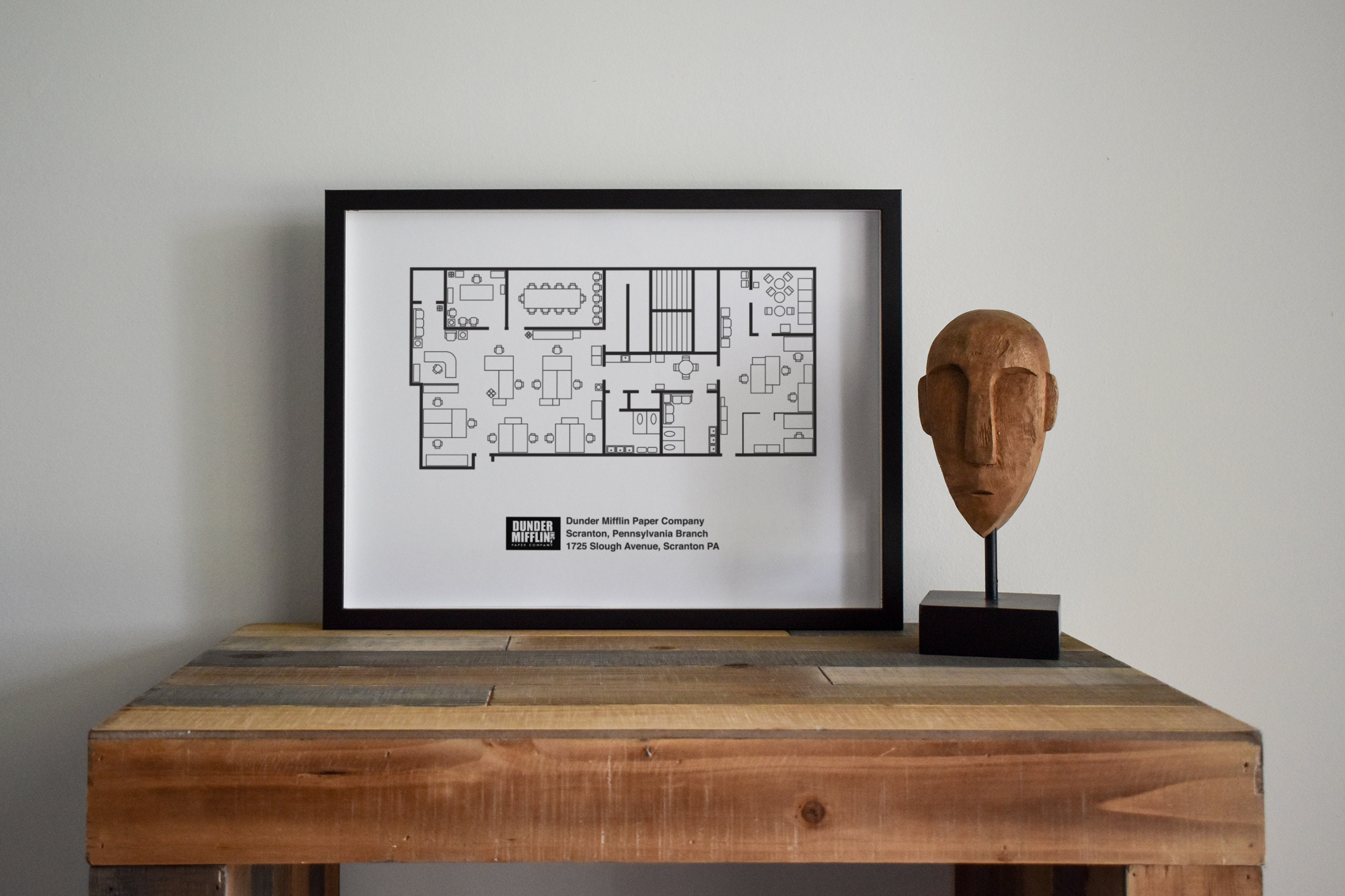 Dunder Mifflin Floor Plan Art Board Print for Sale by zoeandsons