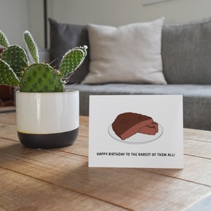 Funny Steak Birthday Card Birthday Gift for Dad or Boyfriend | Etsy