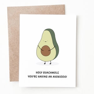 Carte drôle de baby shower d'avocat, nouveau cadeau de baby shower de félicitations