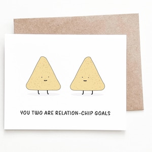 Funny Wedding Card - Chips Greeting Card