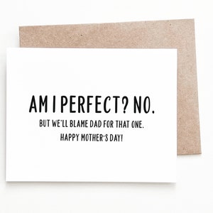 Funny Mothers Day Card, Mothers Day Gift Card for Mom