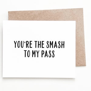 Handmade Smash or Pass Love Anniversary Card