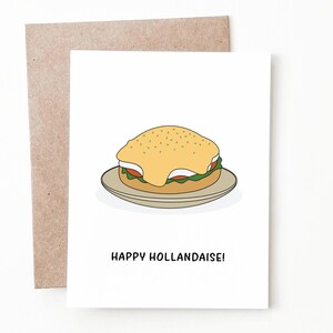 Carte de Noël drôle de sauce hollandaise, cadeau de Noël fait main drôle pour lui ou elle