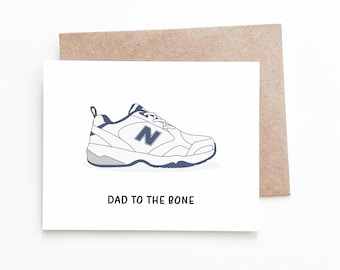 Dad to the Bone Dad Shoes Father's Day Card