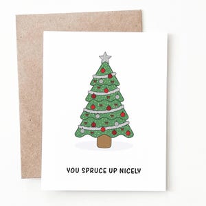 Funny Christmas Card - Christmas Tree Greeting Card